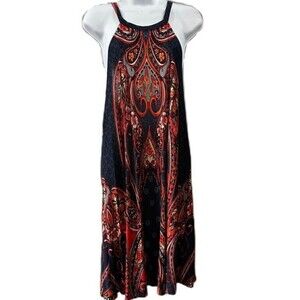 Lascana for Venus Boho Geometric Print Short‎ Sleeve Size Medium Dress